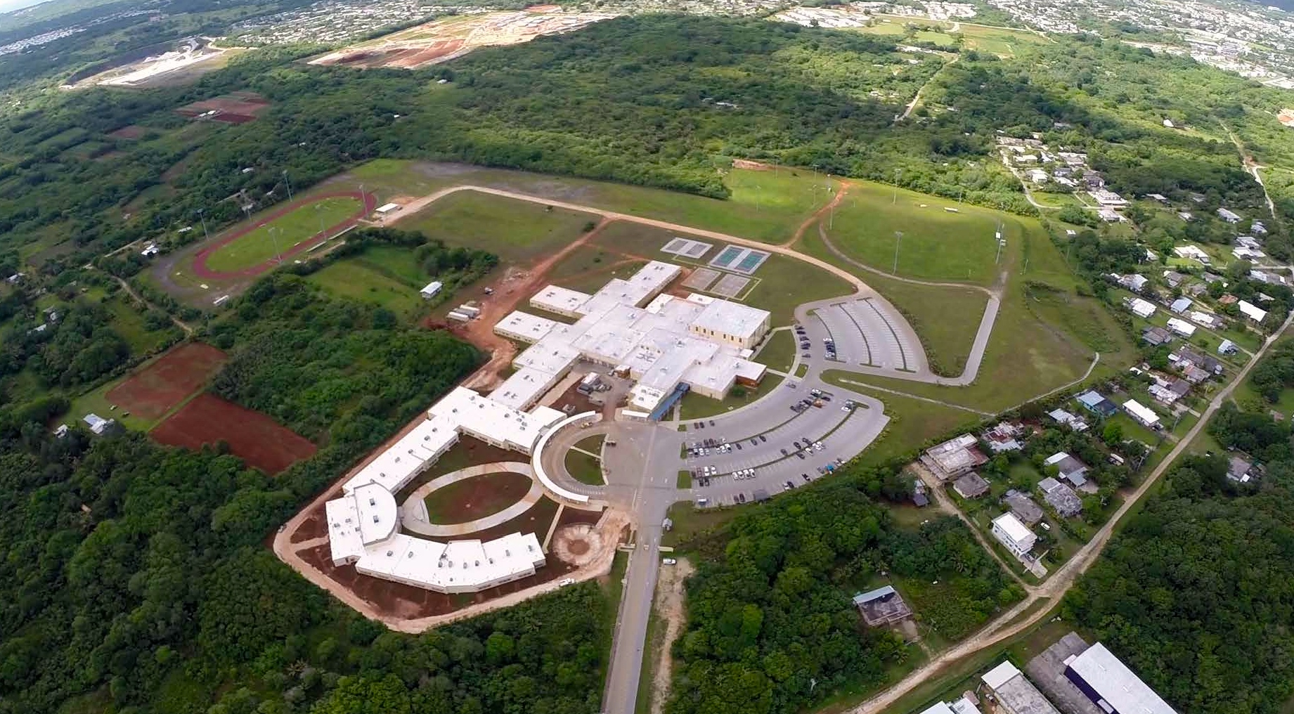 Okkodo High School Aerial